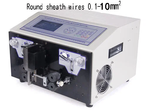 Mesin Pengupas dan Pemotong Kawat Berselubung Otomatis 10mm2 WPM-09HT1